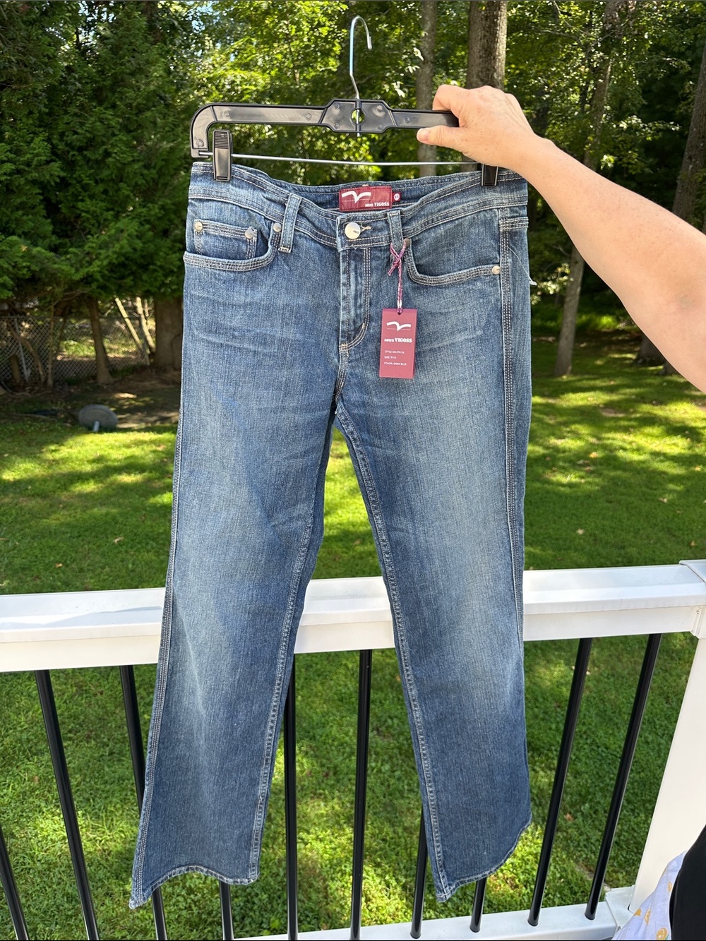 Y2K Miss Vigoss Mid-Rise Flare Blue Denim Jeans